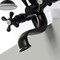 Kingston Brass KS227ORB Deck Mount Clawfoot Tub Faucet with Hand Shower, Oil Rubbed Bronze KS227ORB - alternate 2